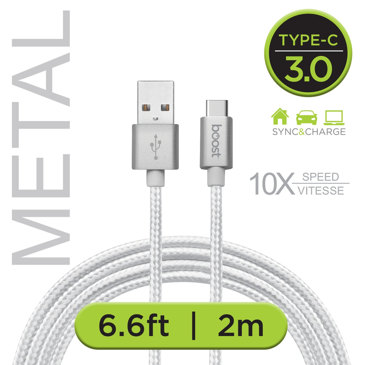 Double Braided Cable - Type-C to USB