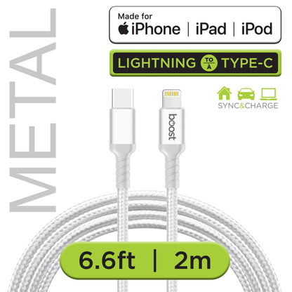 Double Braided Cable - Type-C to Lightning