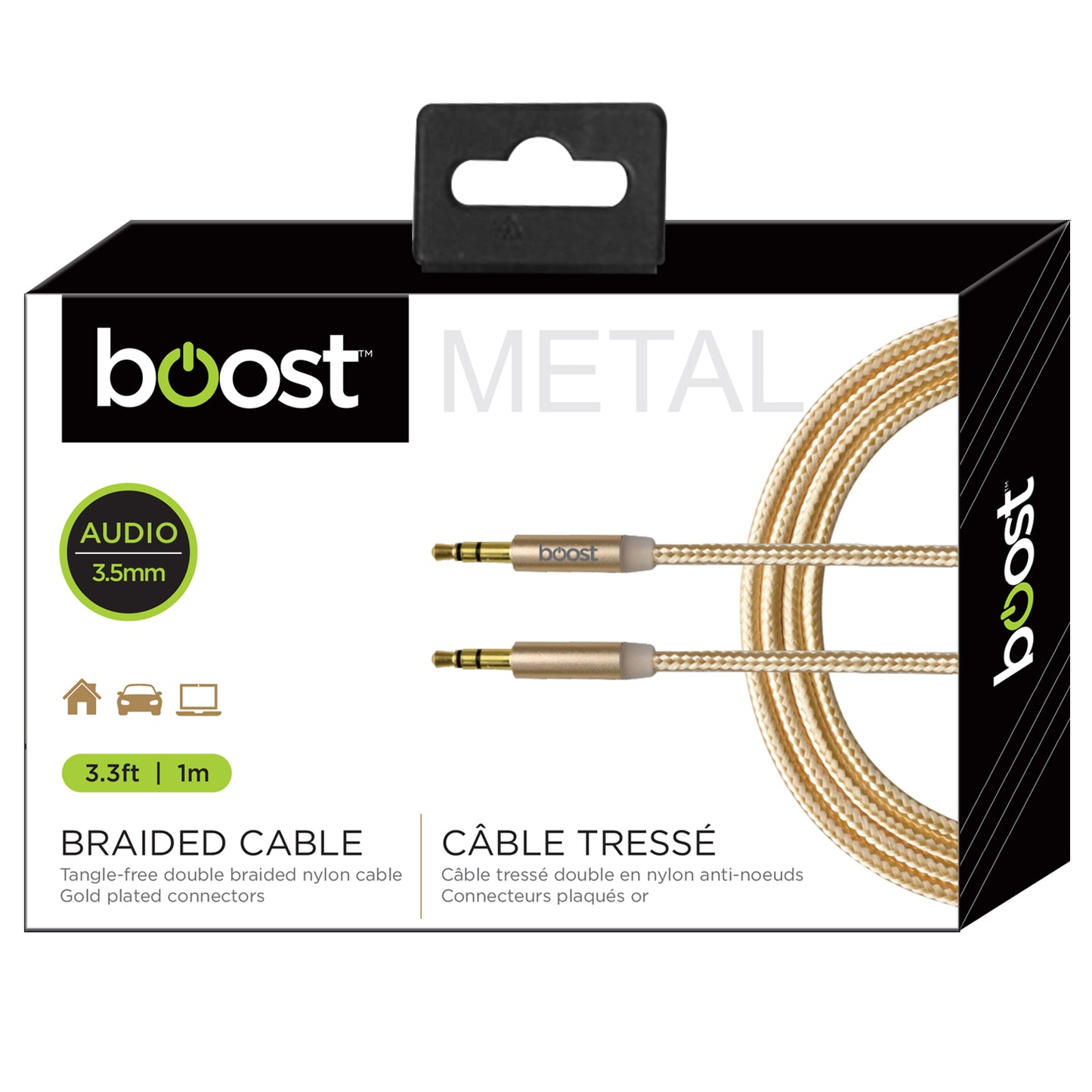Tangle-Free Audio Cable