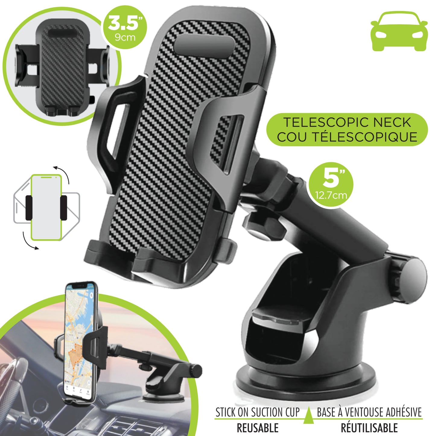 Phone Holder with Suction Cup